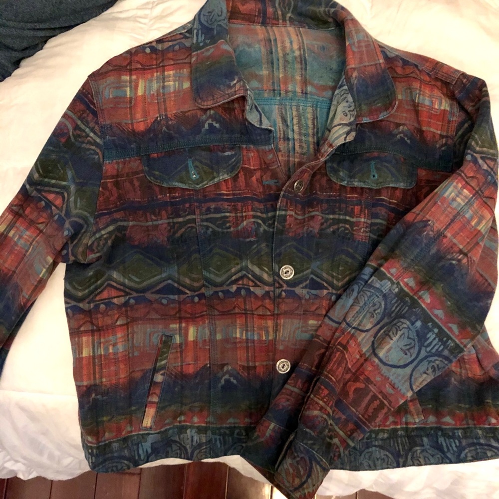 Artsy denim jacket
